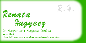renata hugyecz business card