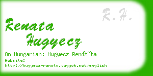 renata hugyecz business card